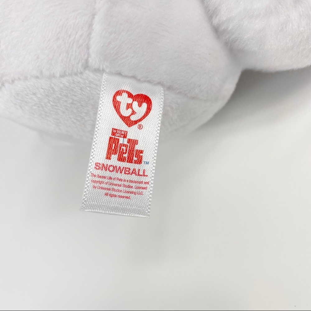 Ty Beanie Baby 15” Snowball Rabbit The Secret Life of Pets Plush Animal - Picture 2 of 4